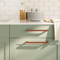 Skabshåndtag 5 stk. 224 mm rustfrit stål bronzefarvet