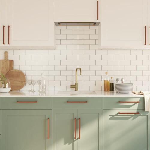 Skabshåndtag 5 stk. 224 mm rustfrit stål bronzefarvet