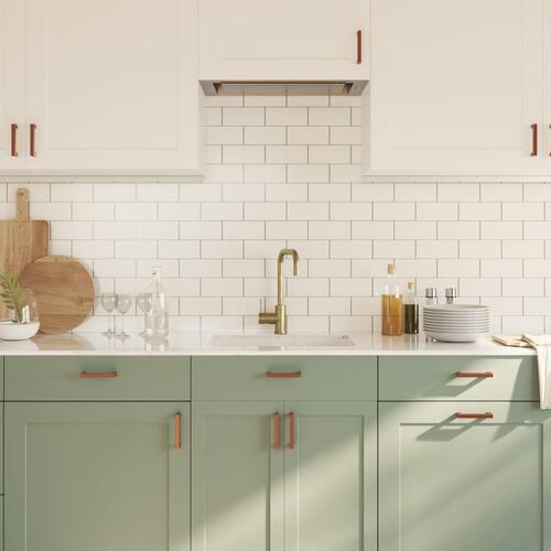 Skabshåndtag 10 stk. 96 mm rustfrit stål bronzefarvet