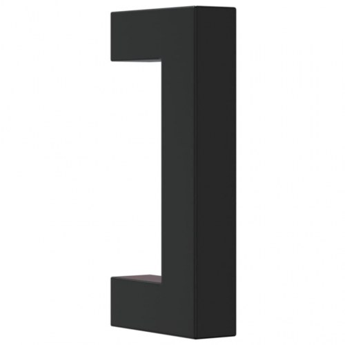 Skabshåndtag 10 stk. 64 mm rustfrit stål sort