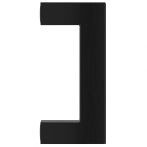 Skabshåndtag 10 stk. 64 mm rustfrit stål sort