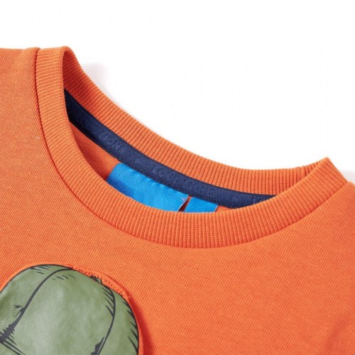 Sweatshirt til børn orange str. 140