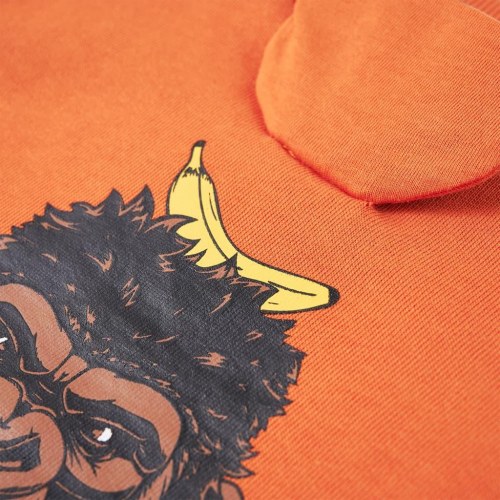 Sweatshirt til børn orange str. 140