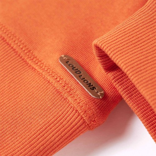Sweatshirt til børn orange str. 140