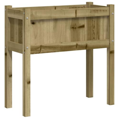 Plantekasse med ben 70x31x70 cm imprægneret fyrretræ