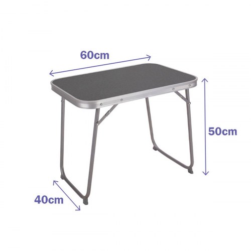 Marbueno sammenklappeligt campingbord 60 × 40 × 50 cm - multifarvet