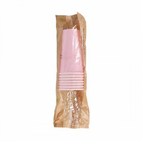 Algon engangskopper i pap, pink - 450 ml, 16 stk (7 dele)
