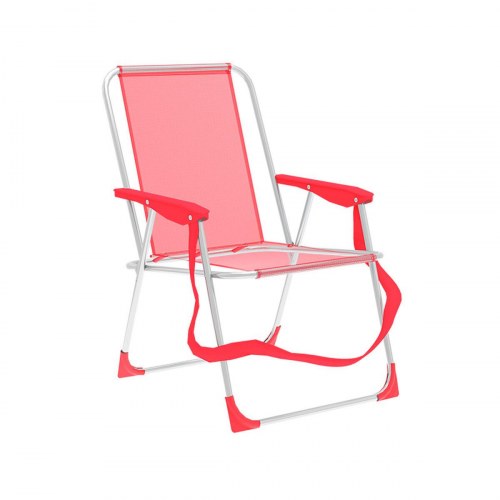 Marbueno polstret campingstol - koral, 59 × 83 × 51 cm