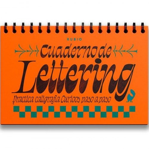 Cuadernos Rubio skrive- og kalligrafi-notesbog Lettering Curioos 30,4 × 20,4 cm - 212 ark