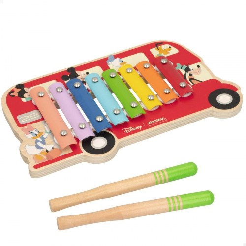 Xylofon Disney Træ Plastik 26 x 2,2 x 15 cm (6 enheder)