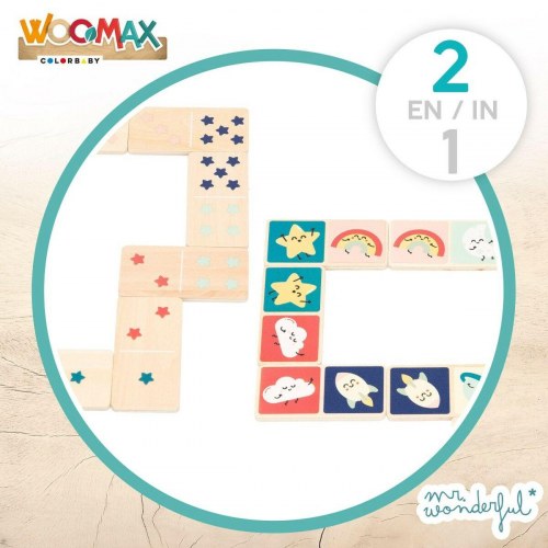 Domino i træ - Mr. Wonderful (12 enheder, 28 brikker)