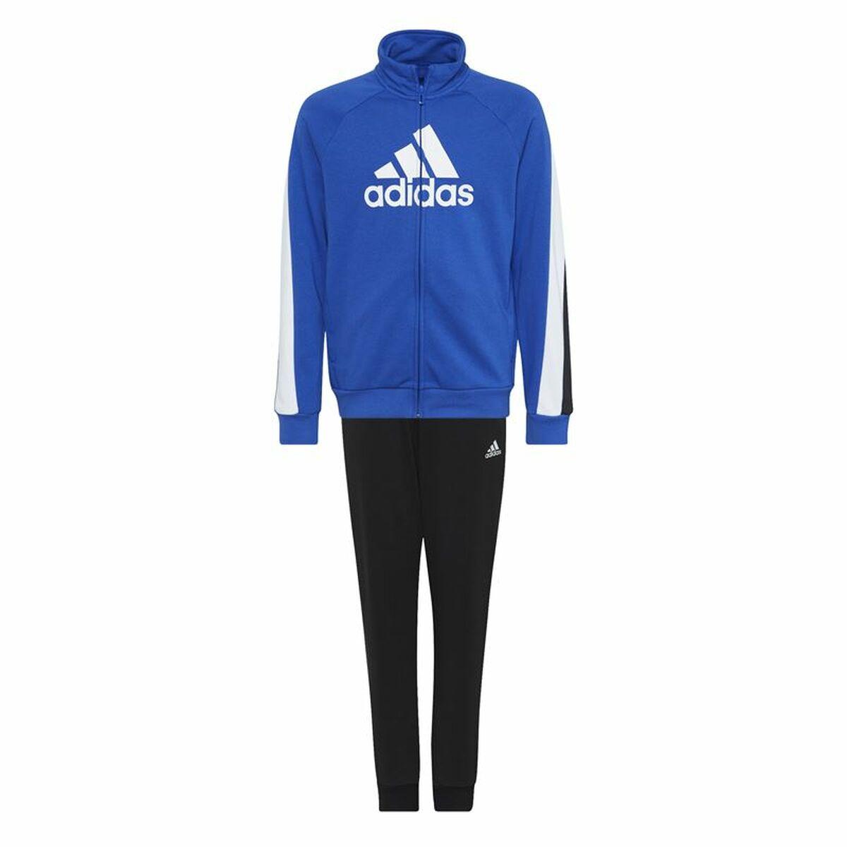 Træningsdragt til børn Adidas Colourblock Blå Sort 13-14 år