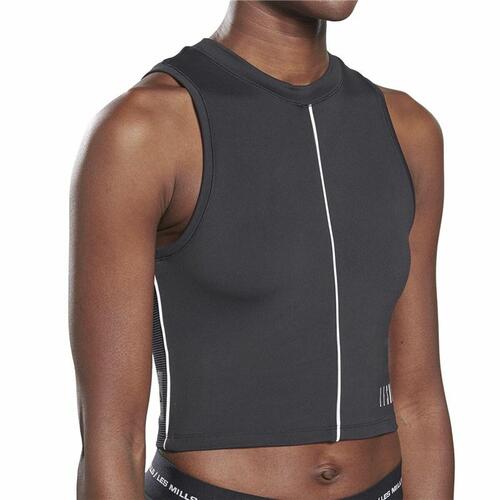 Reebok Les Mills Performance crop top uden ærmer - dame, sort (XS)