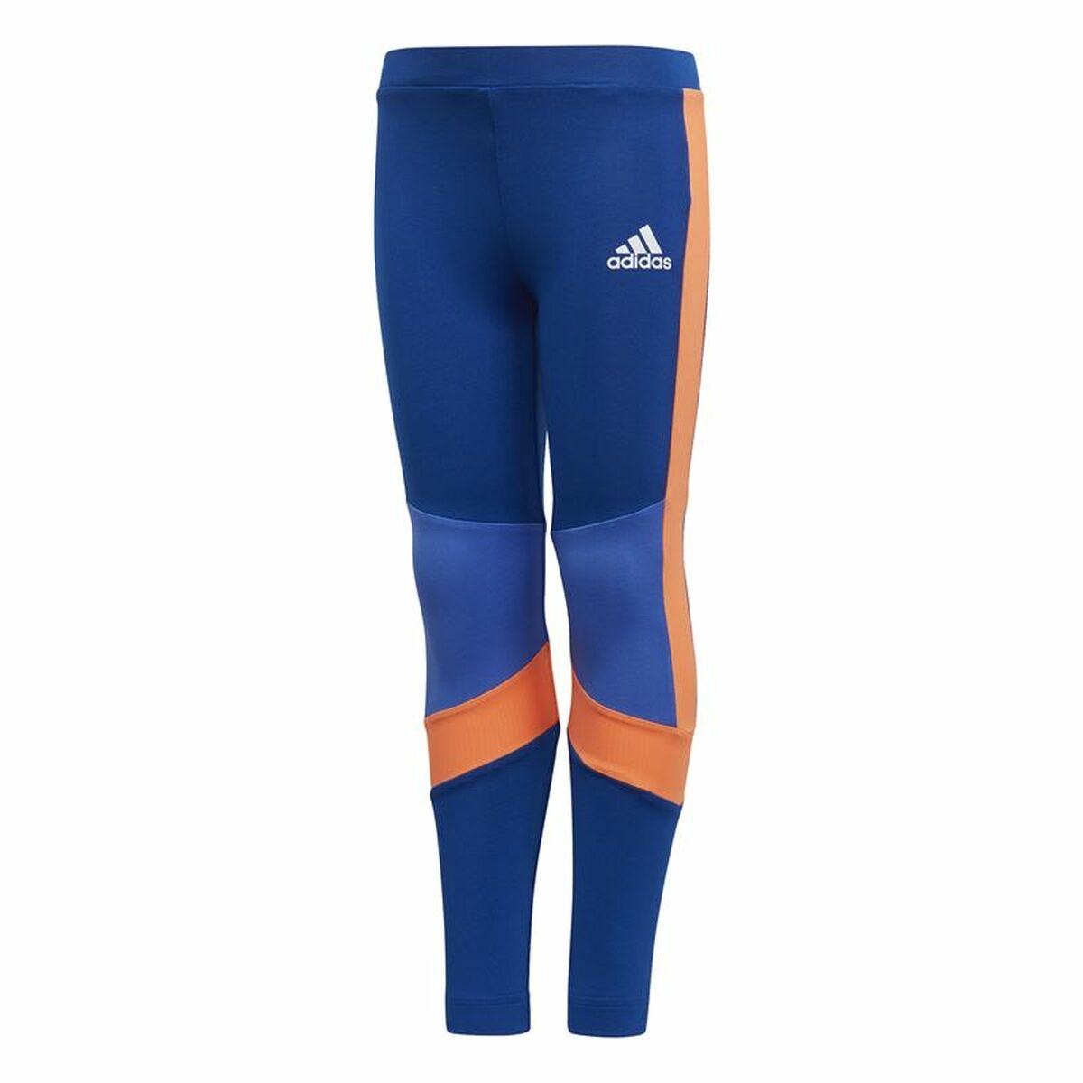 Sport Leggings Til Børn Adidas Tight Blå 3 4 år