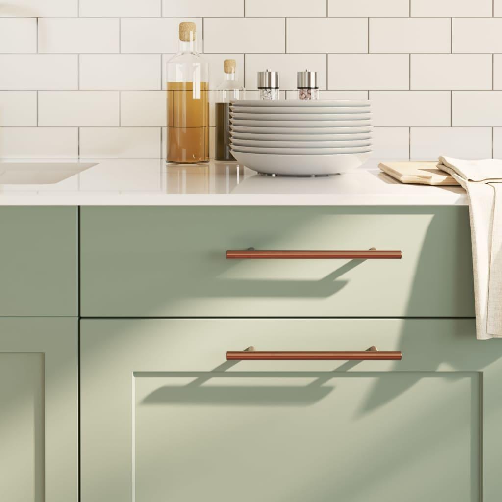 Skabshåndtag 20 stk. 160 mm rustfrit stål bronzefarvet billede