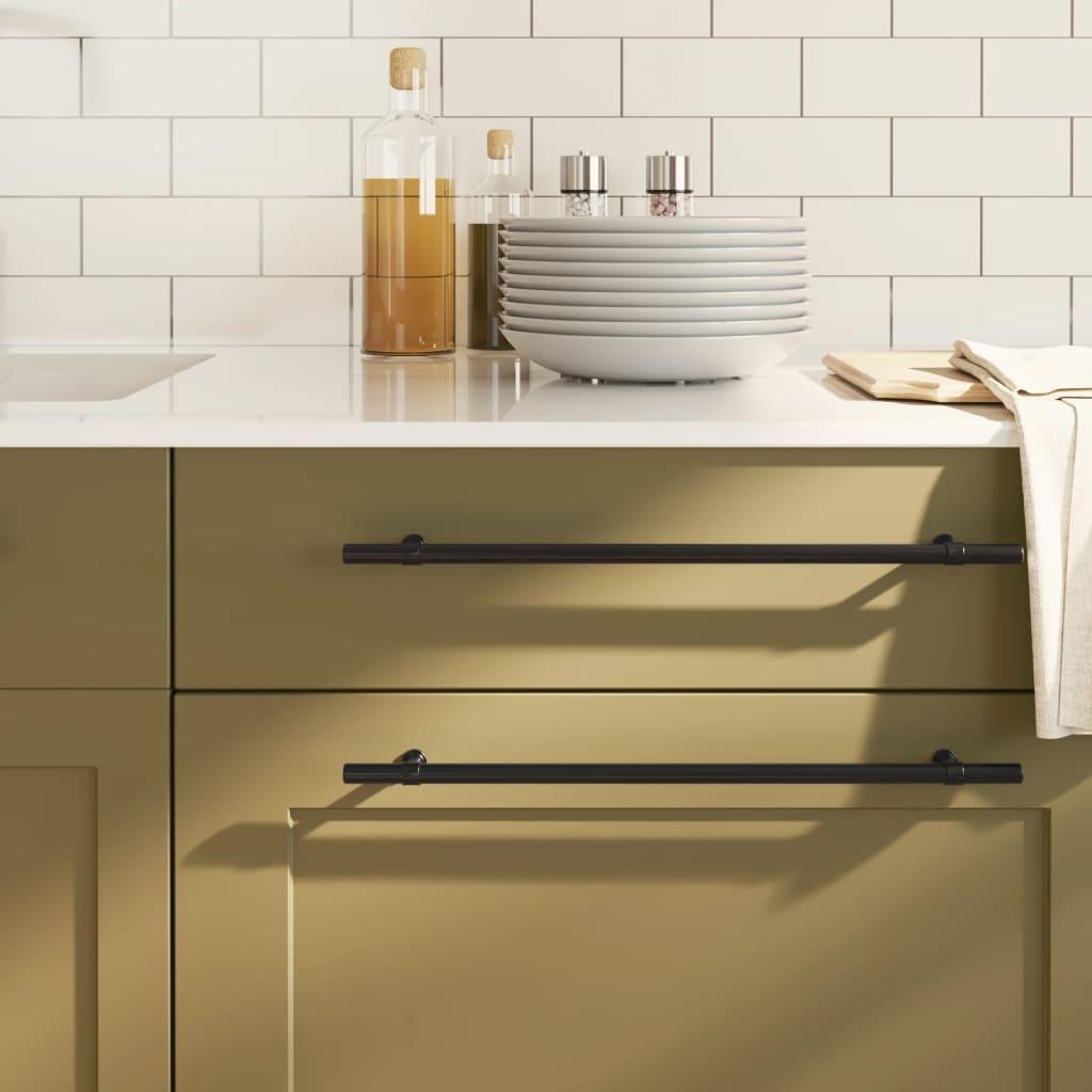 Skabshåndtag 10 stk. 320 mm rustfrit stål sort