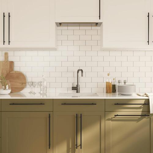 Skabshåndtag 10 stk. 320 mm rustfrit stål sort