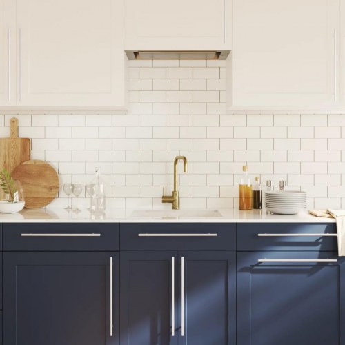 Skabshåndtag 10 stk. 320 mm rustfrit stål sølvfarvet