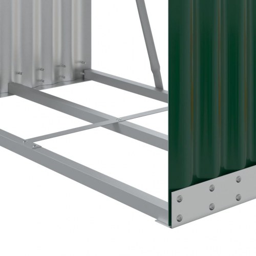 Brændestativ 80 x 45 x 120 cm i galvaniseret stål grøn