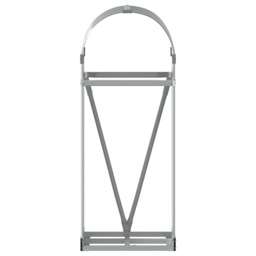 Brændestativ 40×45×100 cm i galvaniseret stål - lysegrå