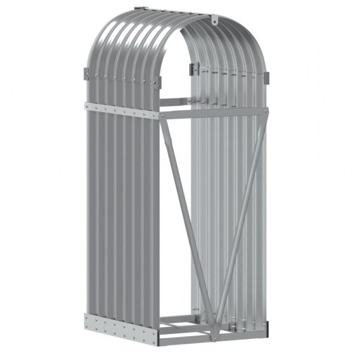 Brændestativ 40×45×100 cm i galvaniseret stål - lysegrå