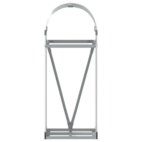 Brændestativ 40×45×100 cm i galvaniseret stål - sølv