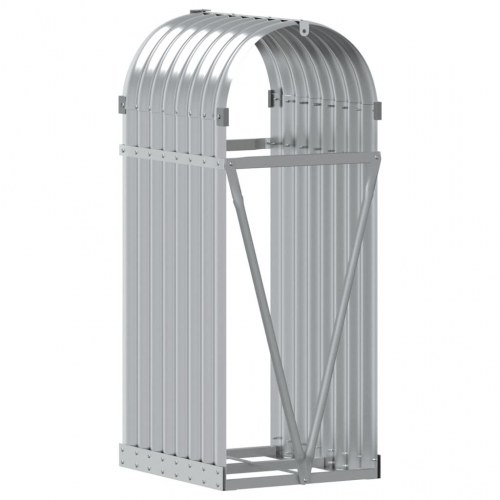 Brændestativ 40×45×100 cm i galvaniseret stål - sølv