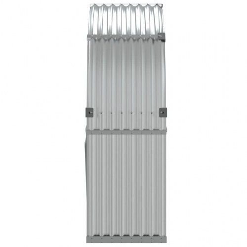 Brændestativ 120x45x140 cm galvaniseret stål sølvfarvet