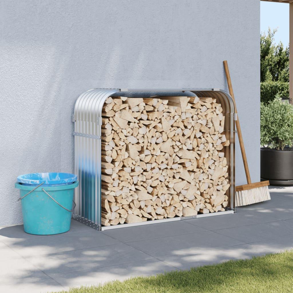 Brændestativ Galvaniseret Stål - Sølv / 120 x 45 x 100 cm