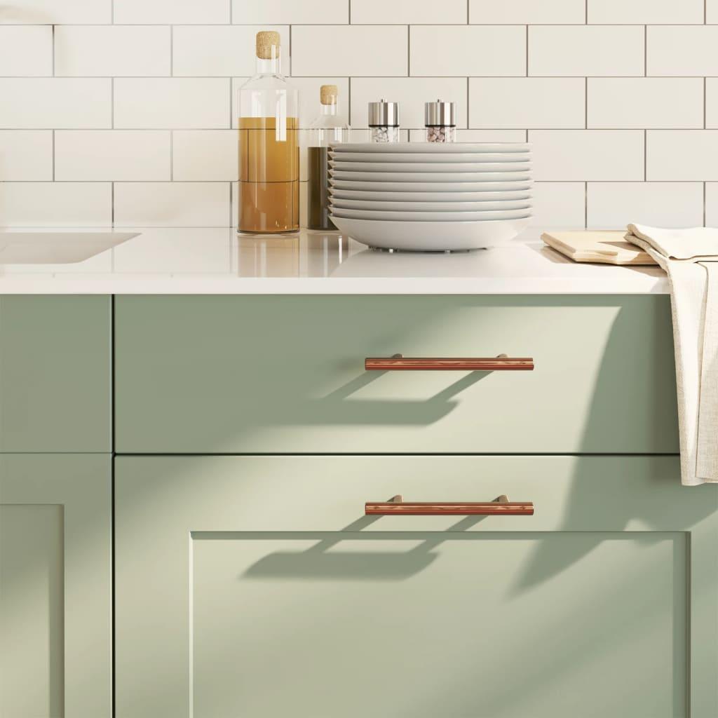 Skabshåndtag 20 stk. 96 mm rustfrit stål bronzefarvet billede