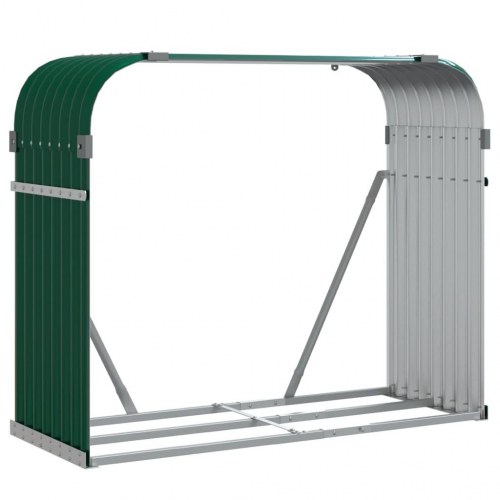 Brændestativ 120×45×100 cm i galvaniseret stål - grøn