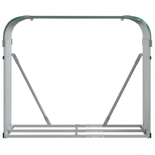 Brændestativ 120×45×100 cm i galvaniseret stål - grøn