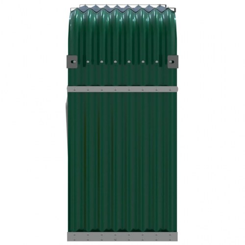 Brændestativ 120×45×100 cm i galvaniseret stål - grøn