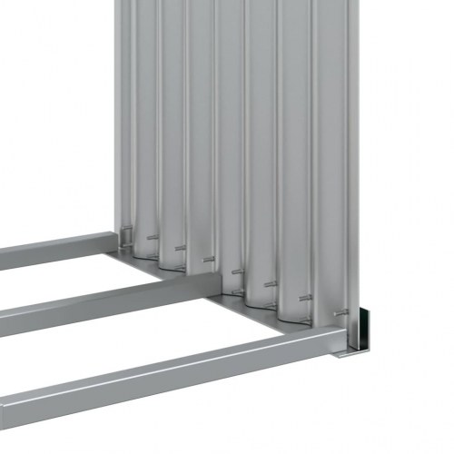 Brændestativ 120×45×100 cm i galvaniseret stål - grøn