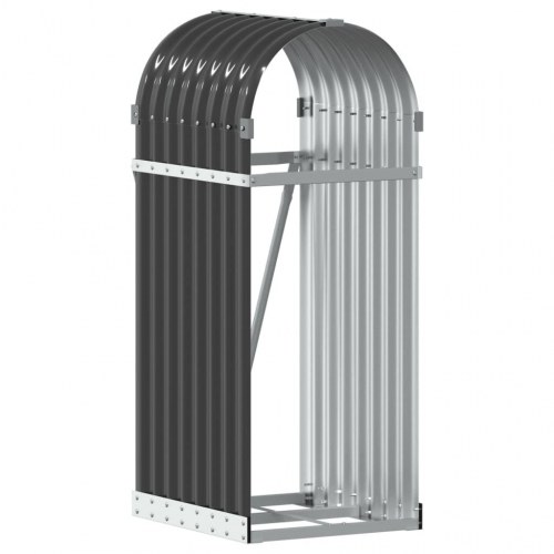 Brændeholder antracit 40×45×100 cm - galvaniseret stål