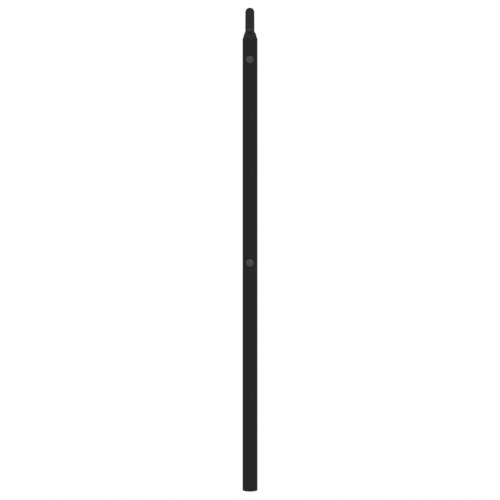 Sengegavl i metal 193 cm - sort