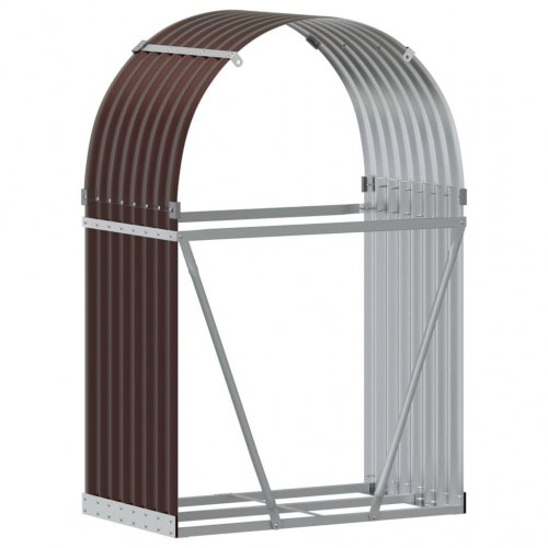 Brændestativ 80×45×120 cm i galvaniseret stål - brun