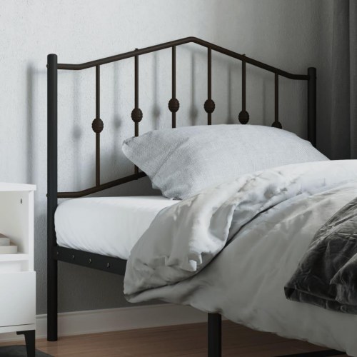 Udskiftningsgavl i metal 100 cm - sort