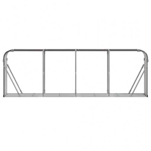 Brændestativ 300 × 45 × 100 cm - galvaniseret stål, brun