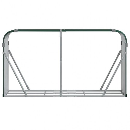 Brændestativ 180 × 45 × 100 cm - galvaniseret stål, grøn
