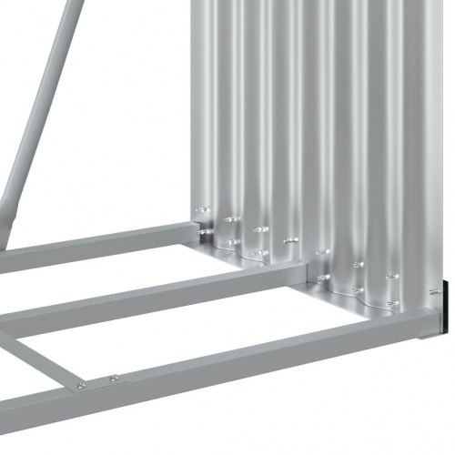 Brændeholder antracit 80x45x120 cm galvaniseret stål
