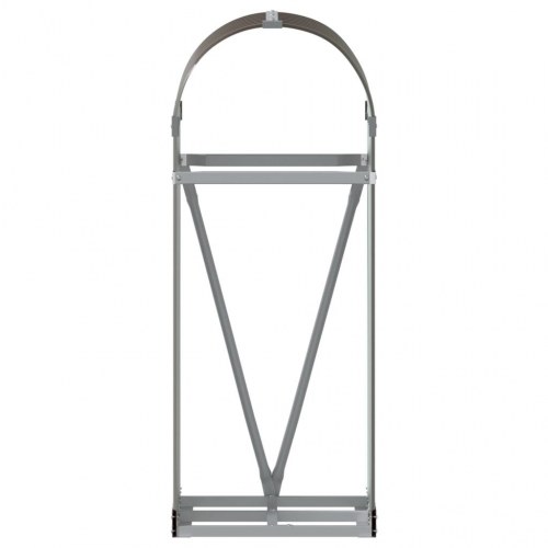 Brændestativ 40×45×100 cm i galvaniseret stål - brun