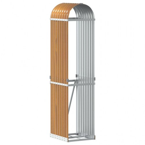 Brændestativ 40×45×170 cm i galvaniseret stål - trælook