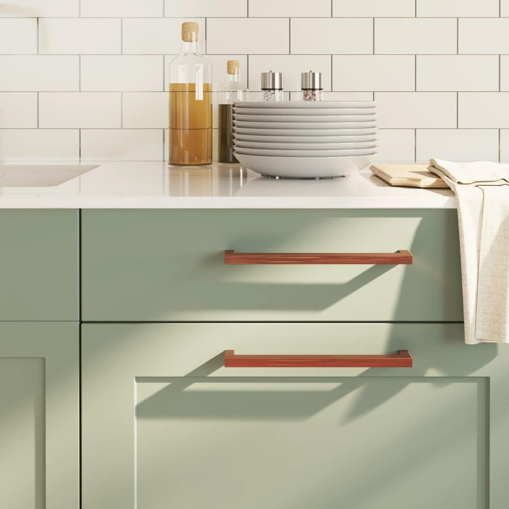 Skabshåndtag 20 stk. 224 mm rustfrit stål bronzefarvet billede