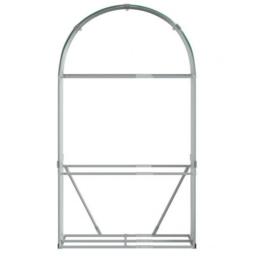 Brændestativ 120×45×210 cm i galvaniseret stål - grøn
