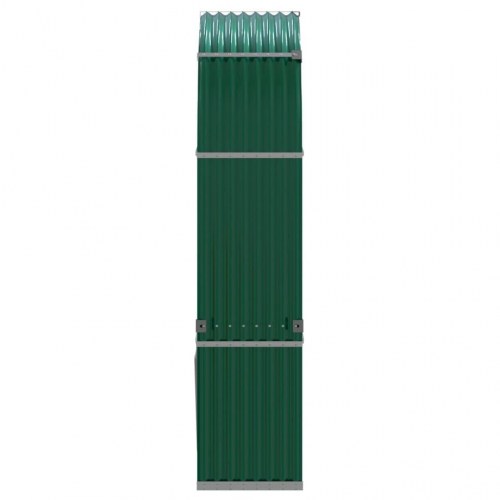 Brændestativ 120×45×210 cm i galvaniseret stål - grøn