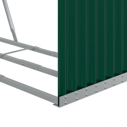 Brændestativ 120×45×210 cm i galvaniseret stål - grøn
