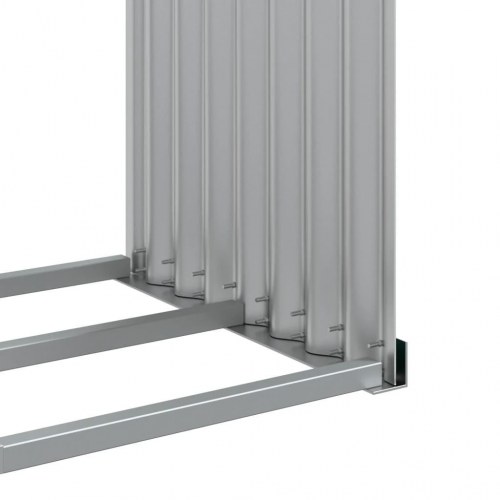 Brændestativ 120×45×210 cm i galvaniseret stål - grøn
