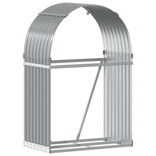 Brændestativ 80x45x120 cm galvaniseret stål lysegrå