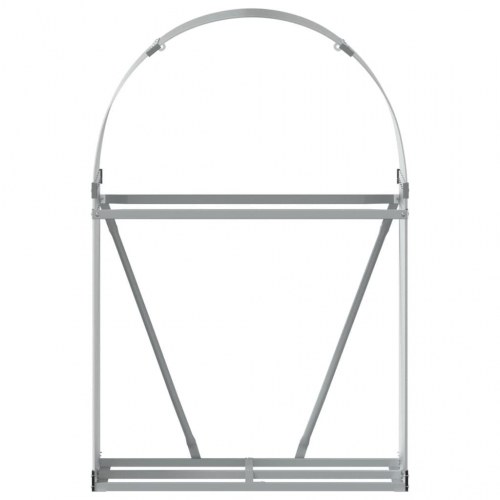 Brændestativ 80x45x120 cm galvaniseret stål lysegrå